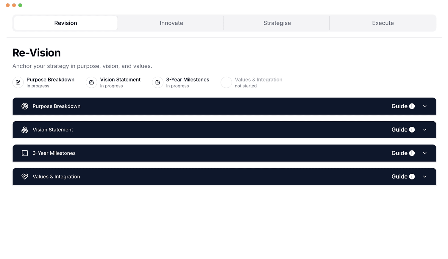 RISE Plan Builder - Revision